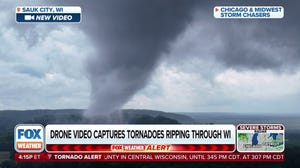 Drone video shows tornado in Wisconsin