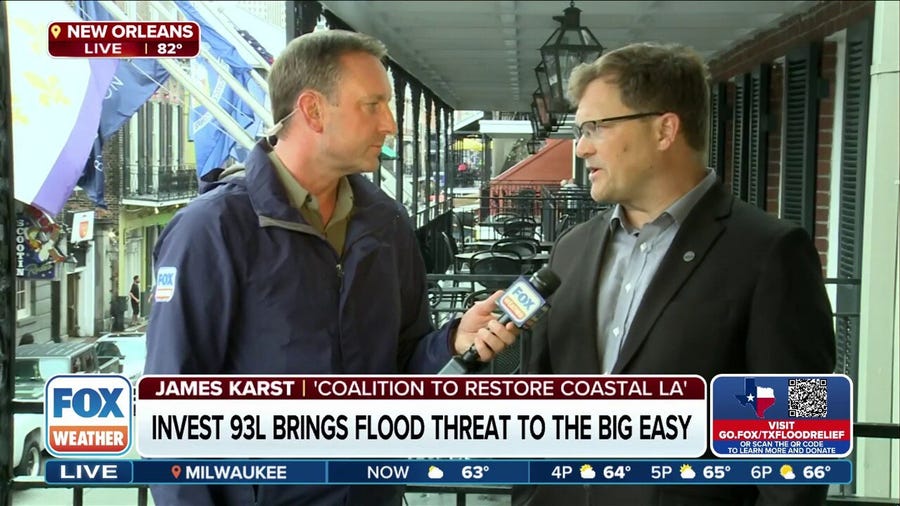 Invest 93L brings a flood threat to Louisiana