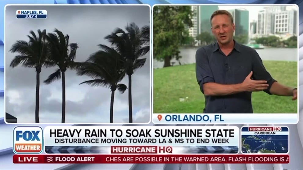 FOX Weather Correspondent Robert Ray is in New Orleans ahead of some potentially nasty weather as Invest 93L looks to drench parts of Louisiana.