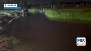 Residual high-water levels in Louisiana from remnants of Invest 93L