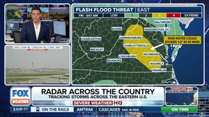 Dangerous flash flood threat in the mid-Atlantic Friday