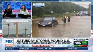Flash Flood Emergency issued north of Washington, DC on Saturday