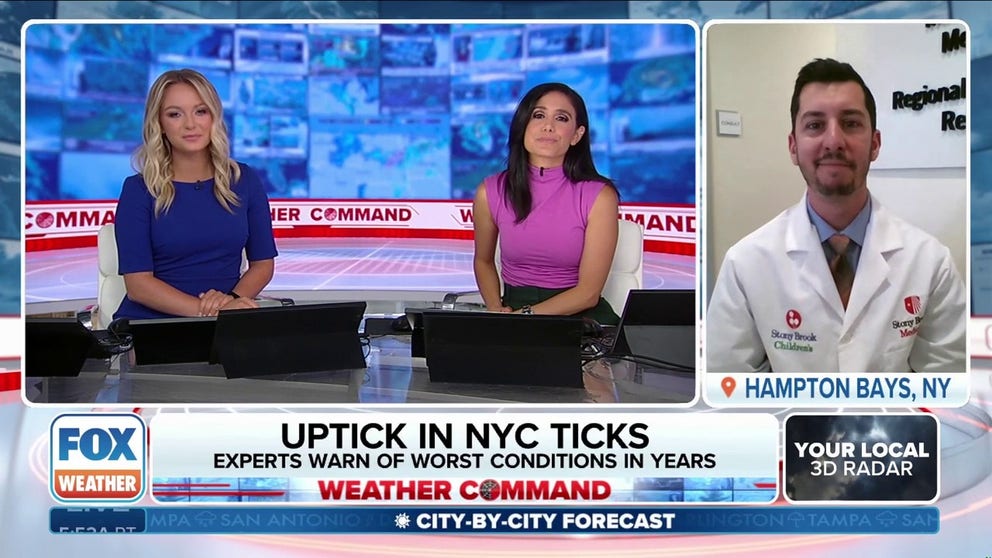Health officials in New York are warning of an unprecedented tick season, with experts predicting the worst conditions in years. Dr. Andrew Handel, a pediatric infectious diseases specialist at Stony Brook Children's Hospital spoke with FOX Weather with some tips on how to deal with and prevent tick bites this summer.