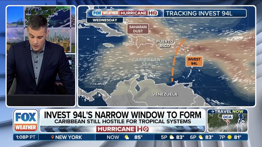 Invest 94L diminishing as Gulf Coast faces tropical rain threat