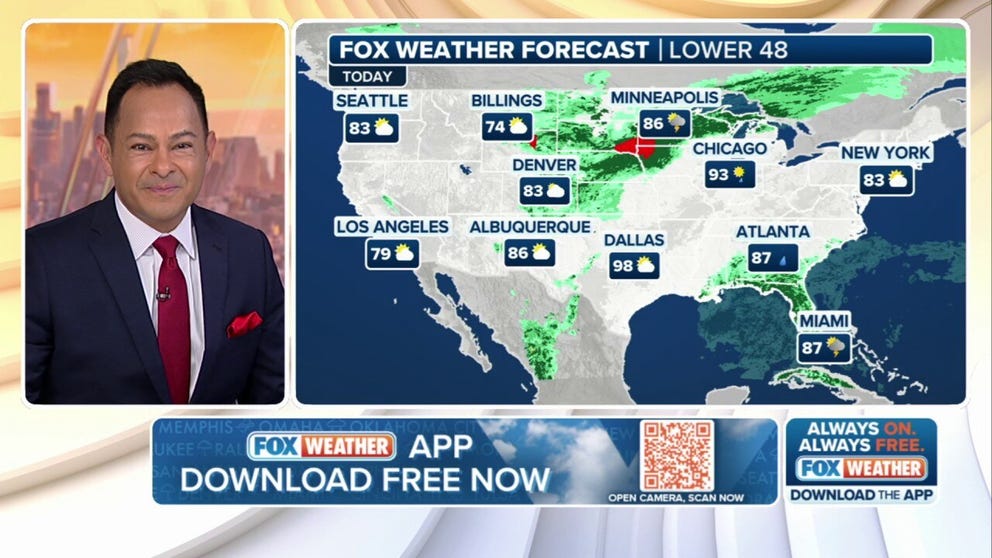 FOX Weather has you covered with the breaking forecasts and weather news headlines for your Weather in America on Wednesday, July 23, 2025. Get the latest from FOX Weather Meteorologist Craig Herrera.