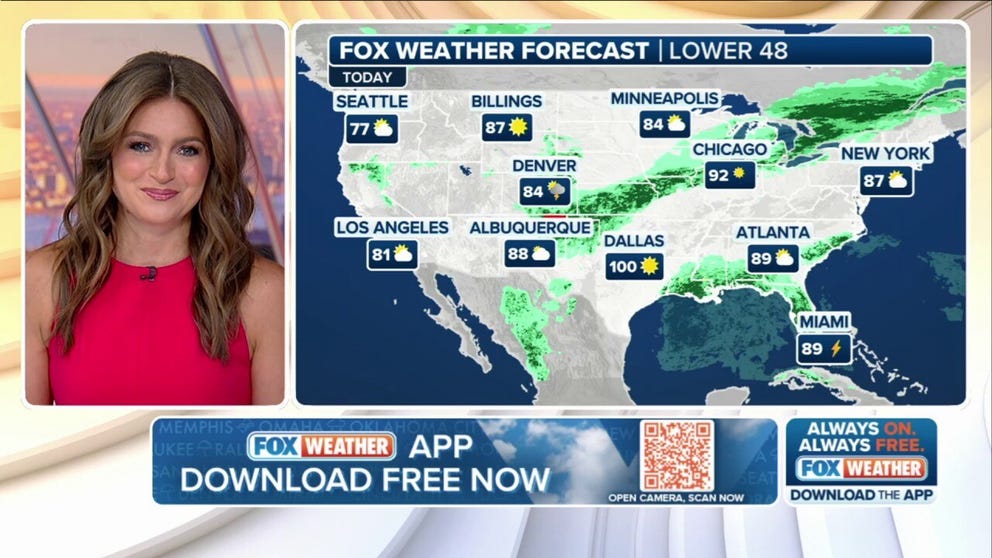 FOX Weather has you covered with the breaking forecasts and weather news headlines for your Weather in America on Thursday, July 24, 2025. Get the latest from FOX Weather Meteorologist Britta Merwin.