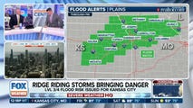 Ridge riding storms to produce flooding threat