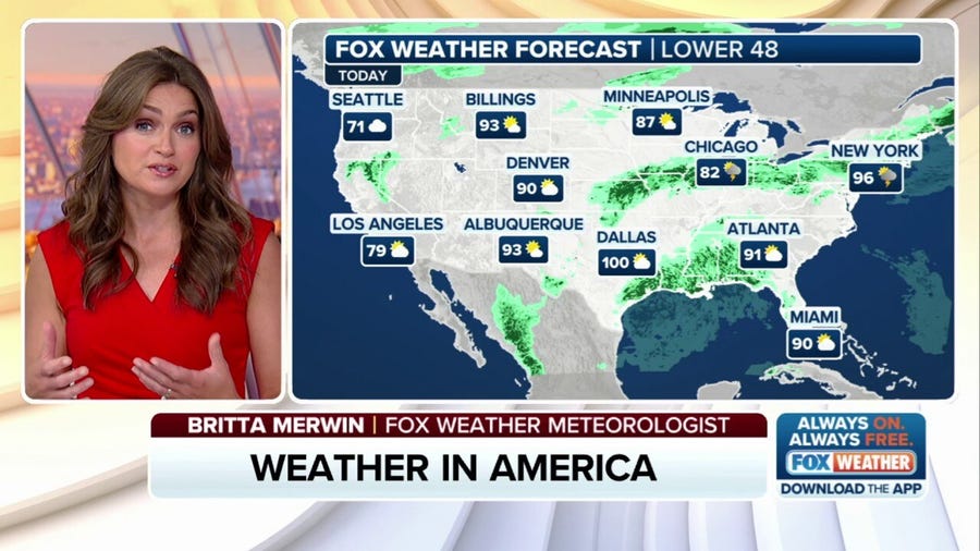 Weather in America: July 25, 2025