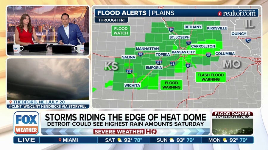 Flooding concerns span over 1,000+ mile storm stretch Friday morning