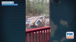 Watch: Mobile home washed away during latest bout of New Mexico floodig