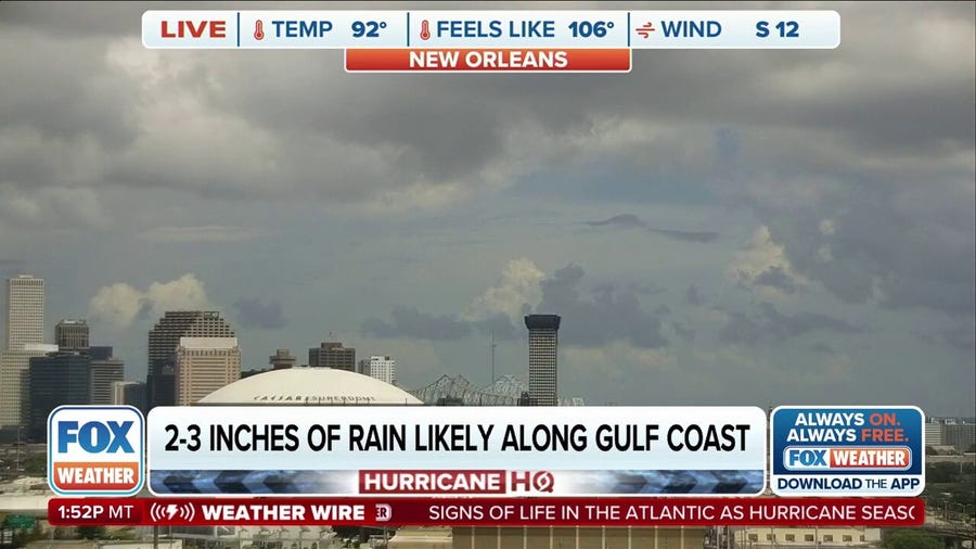 Tropical disturbance fueling downpours in Texas and Louisiana
