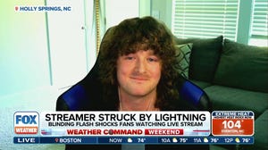 North Carolina man struck by lightning while livestreaming