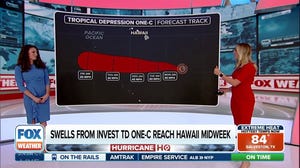 Tropical Depression One-C forms southeast of Hawaii