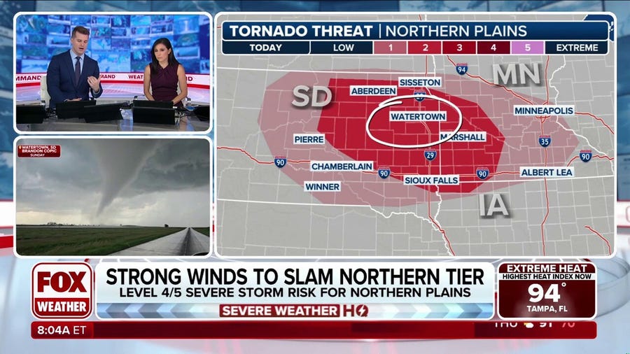Derecho likely across parts of North Dakota, South Dakota and Minnesota Monday