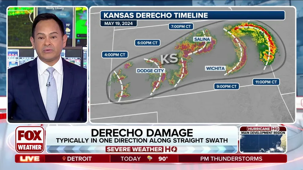 Forecasters are saying a derecho is likely to form on Monday, July 28, across portions of the Northern Plains and Upper Midwest, but what does that mean? FOX Weather Meteorologist Craig Herrera breaks it all down.