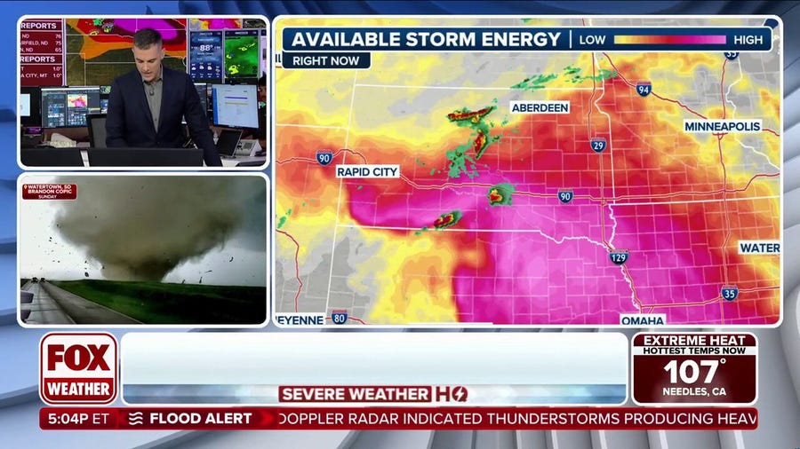Ingredients for powerful derecho coming together in Plains, Midwest overnight