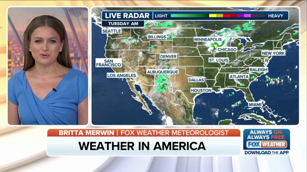 FOX Weather has you covered with the breaking forecasts and weather news headlines for your Weather in America on Tuesday, July 29, 2025. Get the latest from FOX Weather Meteorologist Britta Merwin.