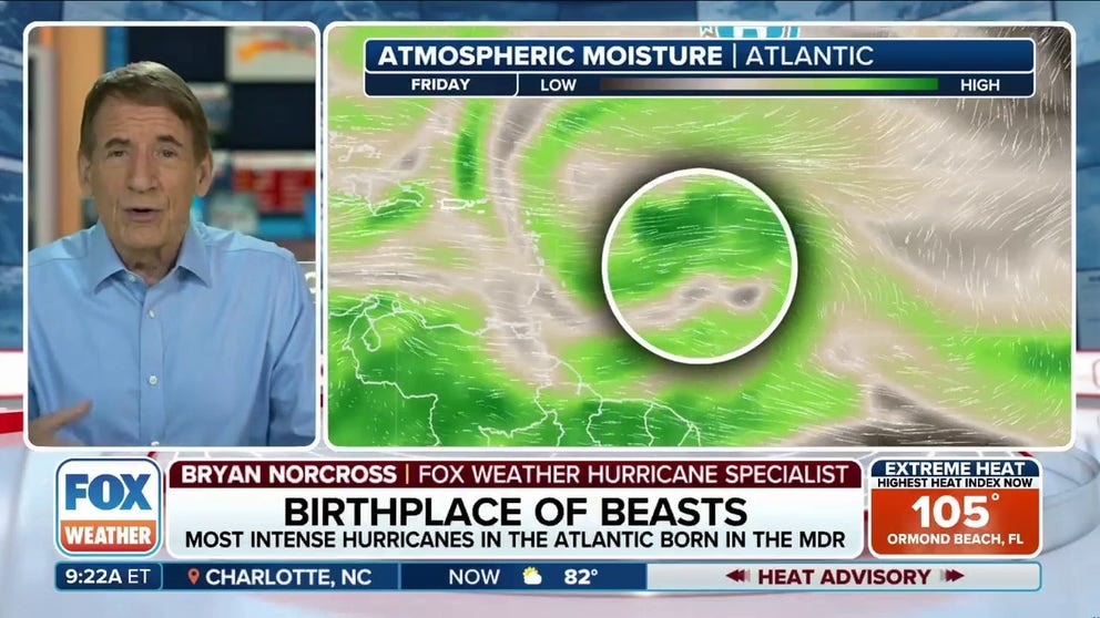 FOX Weather Hurricane Specialist Bryan Norcross says dives into the changes we're seeing this week in the Atlantic for tropical development. With August right around the corner, Norcross said it's typical for activity to pick up during hurricane season. 