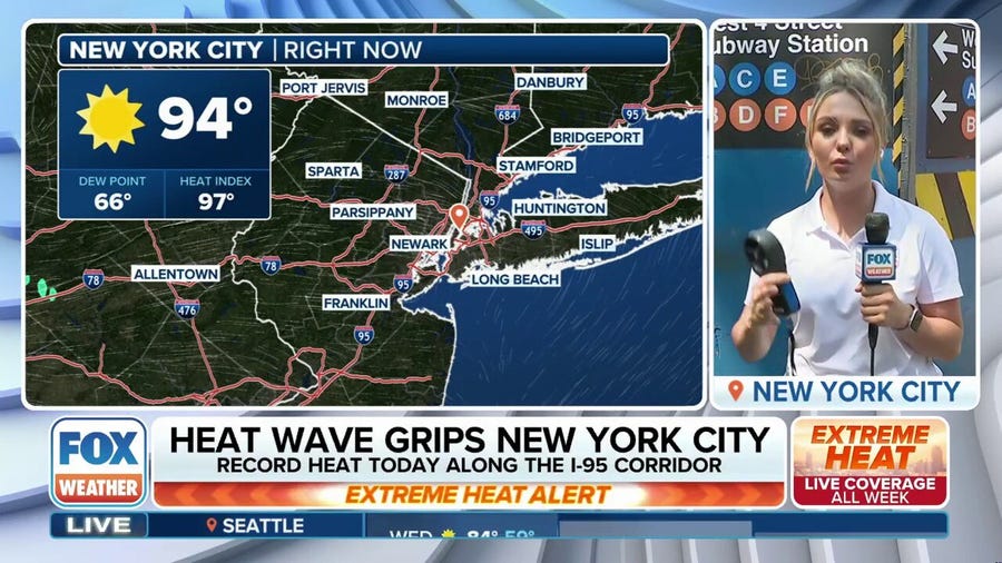 New York City subway loses power amid life-threatening heat dome broiling millions across eastern US