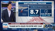 A tsunami watch has been issued for the entire West Coast following earthquake