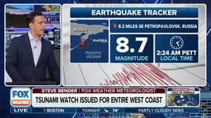 A tsunami watch has been issued for the entire West Coast following earthquake