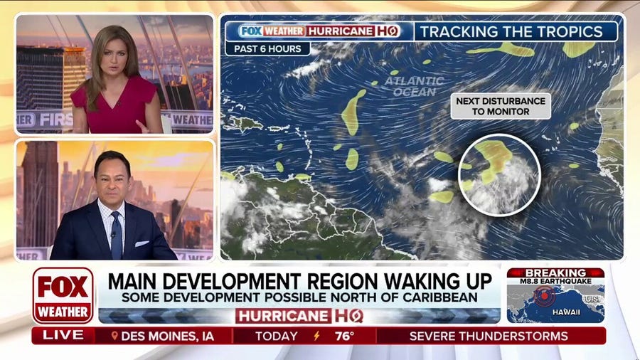 Tropical activity in Atlantic's Main Development Region expected to wake up as August arrives