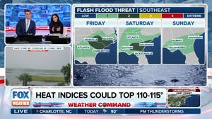 Flooding rain, thunderstorms coming to Southeast