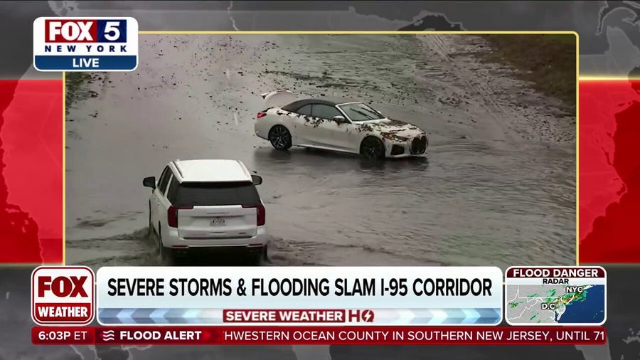 Severe storms & flooding slam I-95 corridor