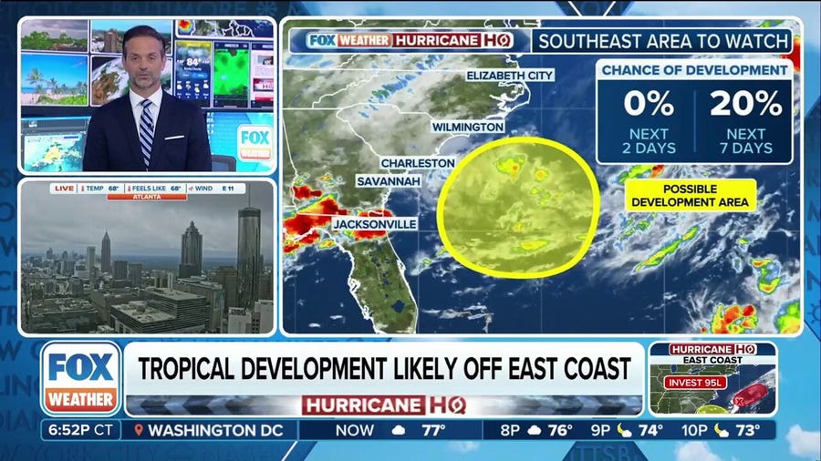Invest 95L is likely to become Tropical Storm Dexter