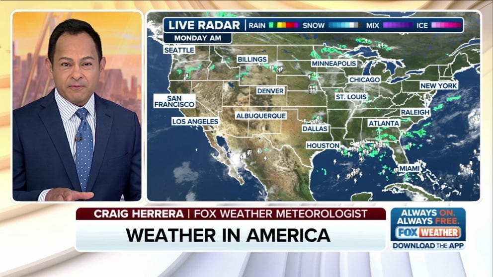 FOX Weather has you covered with the breaking forecasts and weather news headlines for your Weather in America on Monday, Aug. 4, 2025. Get the latest from FOX Weather Meteorologist Craig Herrera.
