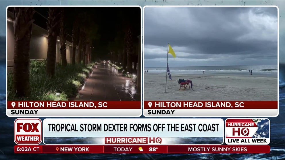The tropical Atlantic basin has come alive with the development of Tropical Storm Dexter off the U.S. East Coast and a new area to watch off Southeast coast, but that isn’t stopping people from enjoying their summer vacations on the beach. FOX Weather Meteorologist Bayne Frone was in Hilton Head Island, South Carolina, with the latest on Aug. 4, 2025.