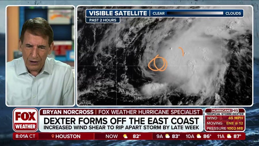 Hurricane analysis: Tropical Storm Dexter, keeping an eye on two more areas in Atlantic