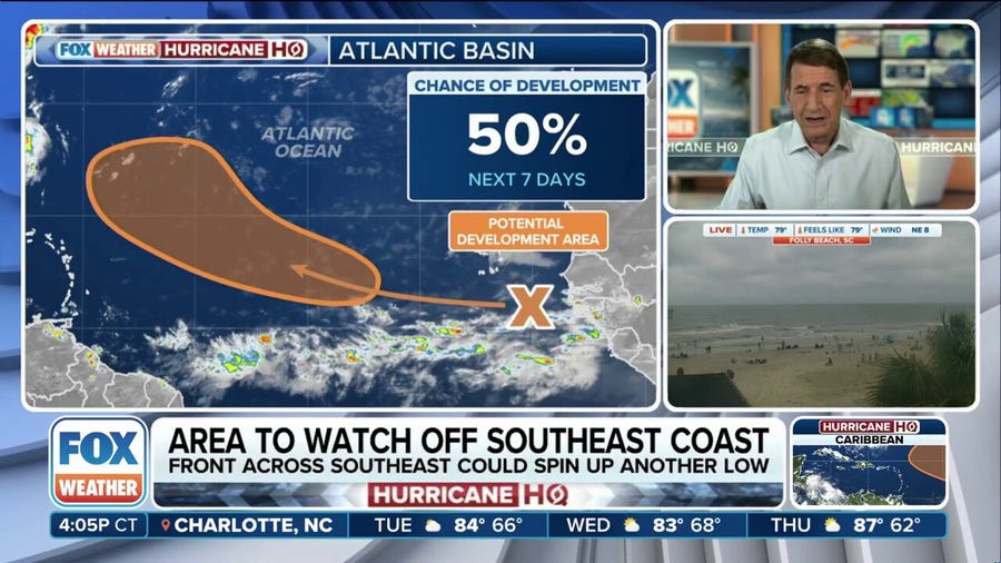 Tropical Storm Dexter churning off east coast, 2 areas to watch in Atlantic