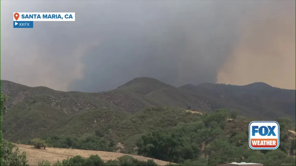 Heavy smoke from Gifford Fire choked parts of southern California after exploding to more than 72,000 acres by Monday evening.