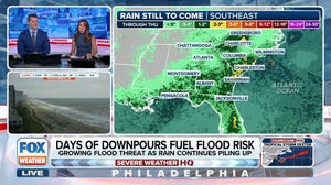 Southeast sees expanded flood threat as stalled front dumps heavy rain across region