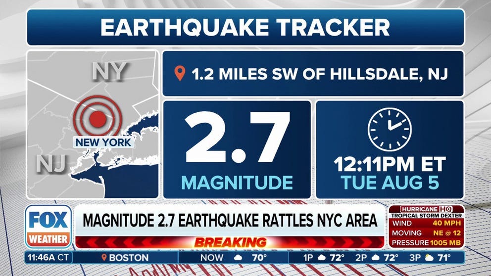 States in the Northeast experienced an earthquake again this summer.