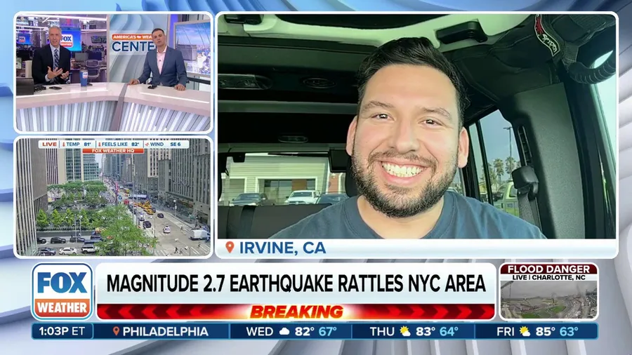 2.7 magnitude earthquake recorded in New Jersey