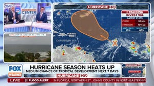 Atlantic hurricane season heating up with Invest 96L churning over ocean