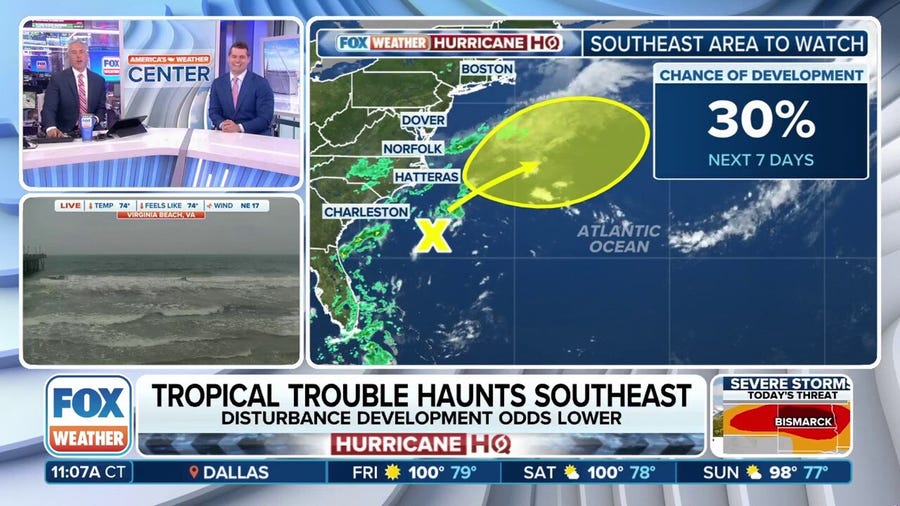 Tropical trouble haunting Southeast coast