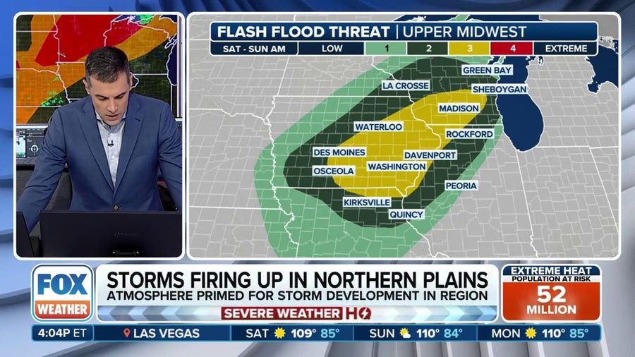 A look at where flooding is likely over the weekend