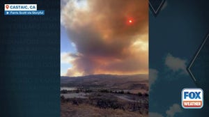 Watch: Smoke from California's Canyon Fire turns sun and sky orange