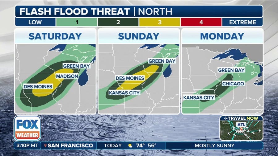Weekend flood threat forecast