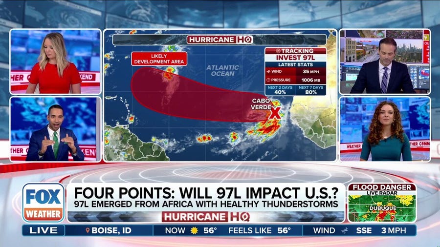 Invest 97L emerges with increasing chances of development