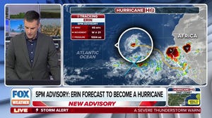 Tropical Storm Erin forecast to become first major hurricane of Atlantic season