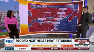 Record-setting heat overtakes parts of Northeast, New England