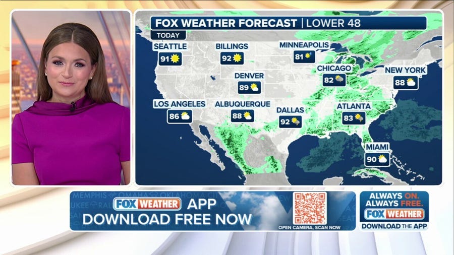 Weather in America: August 12, 2025