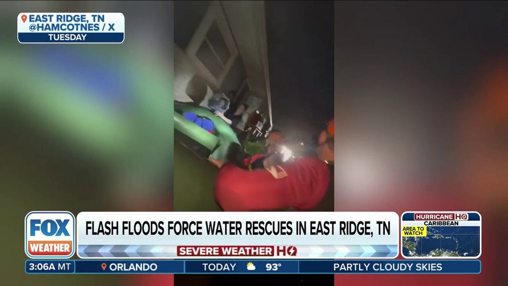 Over 6 inches of rain fell in Chattanooga, Tennessee on Tuesday, the city's second-wettest day on record after thunderstorms dropped heavy rain ahead of a cold-front that moved through the region. The mayor of Hamilton County, Tennessee declared a State of Emergency as emergency workers conducted water rescues and floodwaters inundated dozens of roads. A Level 1 out of 4 flash flood risk extends from northern New England all the way to the Gulf Coast for Wednesday. A higher Level 2 out of 4 risk is in place once again for the western North Carolina and far eastern Tennessee.