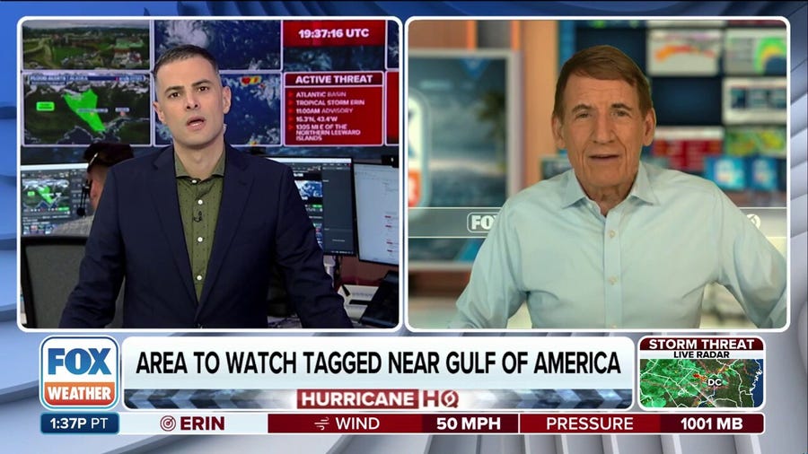 Area moving into Gulf being tracked for possible tropical development