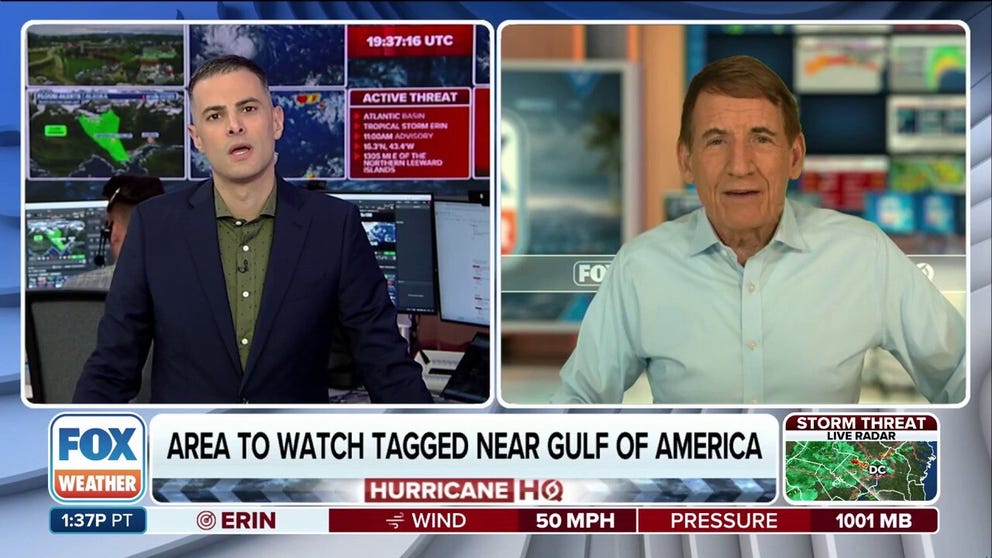 FOX Weather Hurricane Specialist discusses an area to watch in the Gulf that has been outlined by the National Hurricane Center.