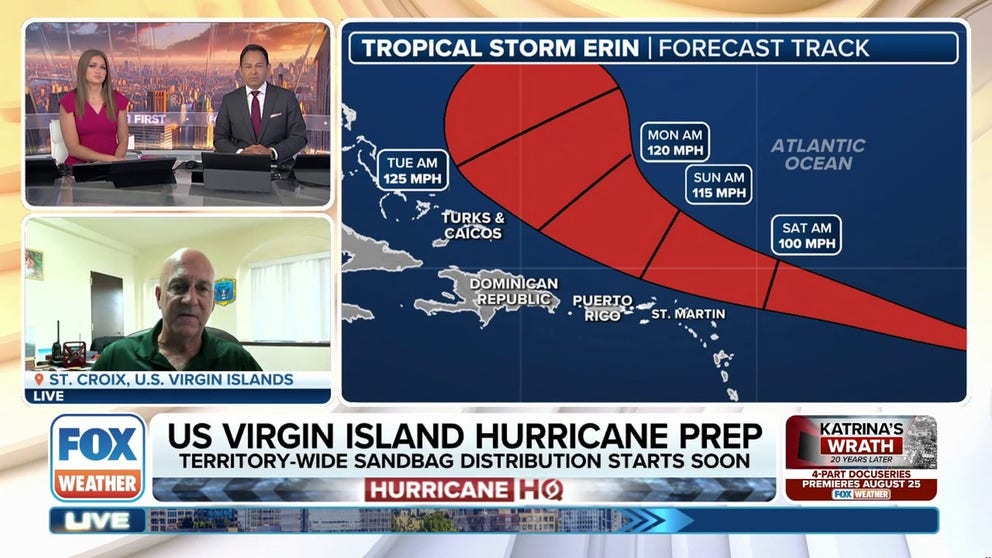 While the U.S. Virgin Islands aren’t expected to take a direct hit, preparations are still being done in case impacts are felt across the U.S. territory. Director of the Virgin Islands Territorial Emergency Management Agency (VITEMA) Daryl D. Jaschen joined FOX Weather on Thursday to talk about how they’re preparing.